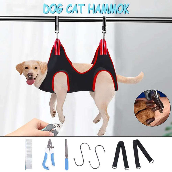 Dog Cat Hammock is Convenient for Cutting Nails Aand Drying Hair Home Cat And Dog Accessories Pet Shop Pruning Set Nail Scissors - multishop