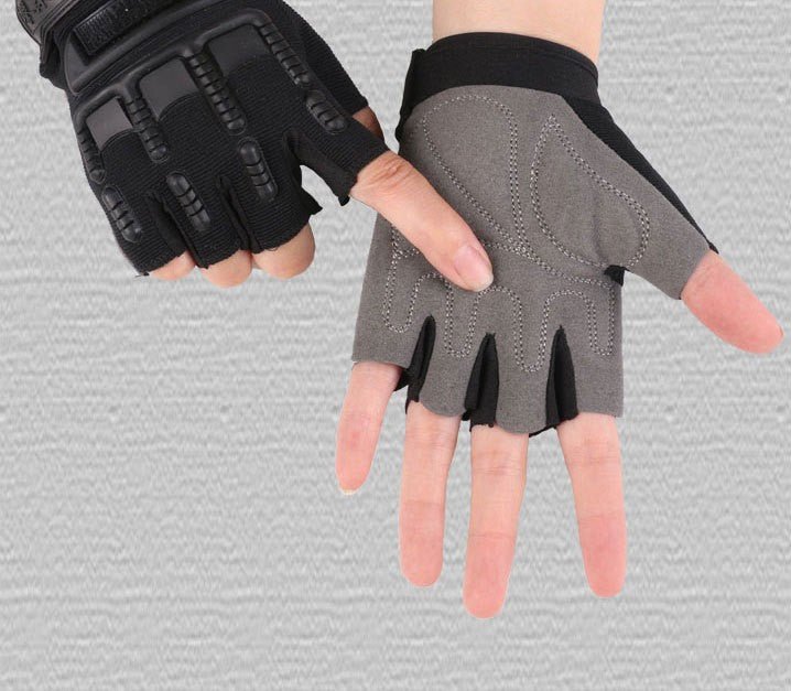 Half Finger Tactical Outdoor Sports Mountaineering Gloves - multishop